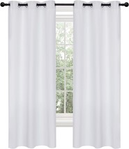 Deconovo Blackout Curtains Light Greyish White, Thermal, 2 Curtain Panels - $36.92