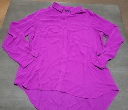 Apt 9 xl purple long sleeve button up shirt - £6.79 GBP