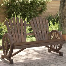  Garden Adirondack Chair Burnt look Solid Fir Wood - $4,920.48 MXN