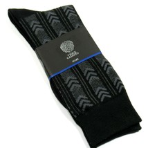 Vince Camuto Men&#39;s Dress Socks Art Deco Pattern Black One Size  - £7.07 GBP