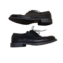 Sandro Moscoloni Mens Vineyard Apron Toe Oxford Shoes Size 12D Black Lace Up - £39.56 GBP