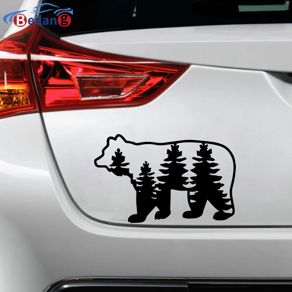Sporting Car Stickers Personality Animal Deer Bear A Vinyl Decal Waterproof Car  - £23.90 GBP