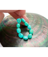 ULTRA RARE COLOR SLEEPING BEAUTY TURQUOISE UNTREATED BEADS-BRIGHT GREEN ... - $38.62