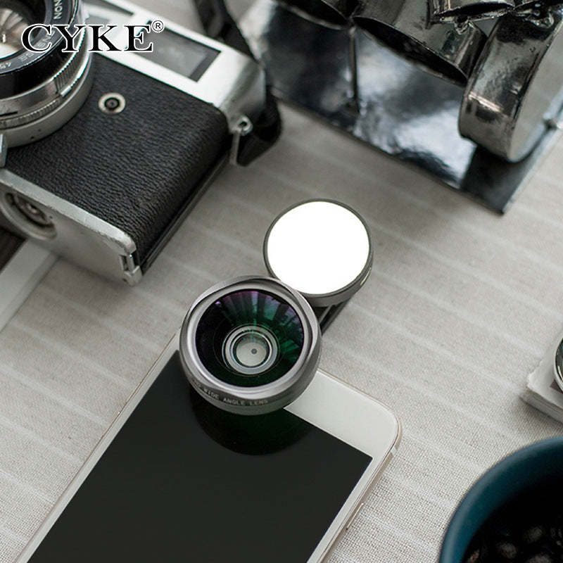 The new external generic mobile phone camera lens wide-angle colorful lights on