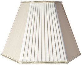 Royal Designs Beige/Eggshell Pleated Hexagon Designer Lamp Shade, Beige/Eggshell - $82.12+