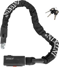 INTEKIN Bike Chain Lock 3FT/4FT Heavy Duty Bike Lock Anti-Theft Bicycle Chain - £31.89 GBP