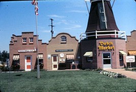 1963 Dutch Market at Dutch Village Windmill Holland Michigan Ektachrome Slide - £2.73 GBP