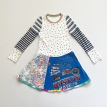 CourtneyCourtney Long Sleeve Girls Dress 5T Blue Twirl Skirt Boston Kids... - $11.88
