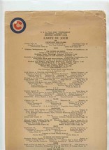 Chicago Athletic Association Menu 1931 Michigan Ave Chicago Illinois Cubs Logo - £75.99 GBP
