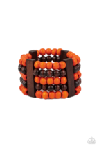 Paparazzi Caribbean Catwalk Orange Bracelet - New - £3.55 GBP