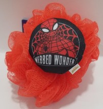Marvel SpiderMan &#39;Webbed Wonder&#39; Kids Bath Pouf, Red Ages 3+ - £11.62 GBP