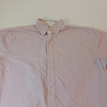 Castaway Nantucket Island Men's White & Purple Checkered Button-Down Shirt Sz L image 9