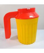 Rubbermaid Bouncer Mug cup w/ lid koozie foam wrap orange yellow 0908 Vi... - $22.00