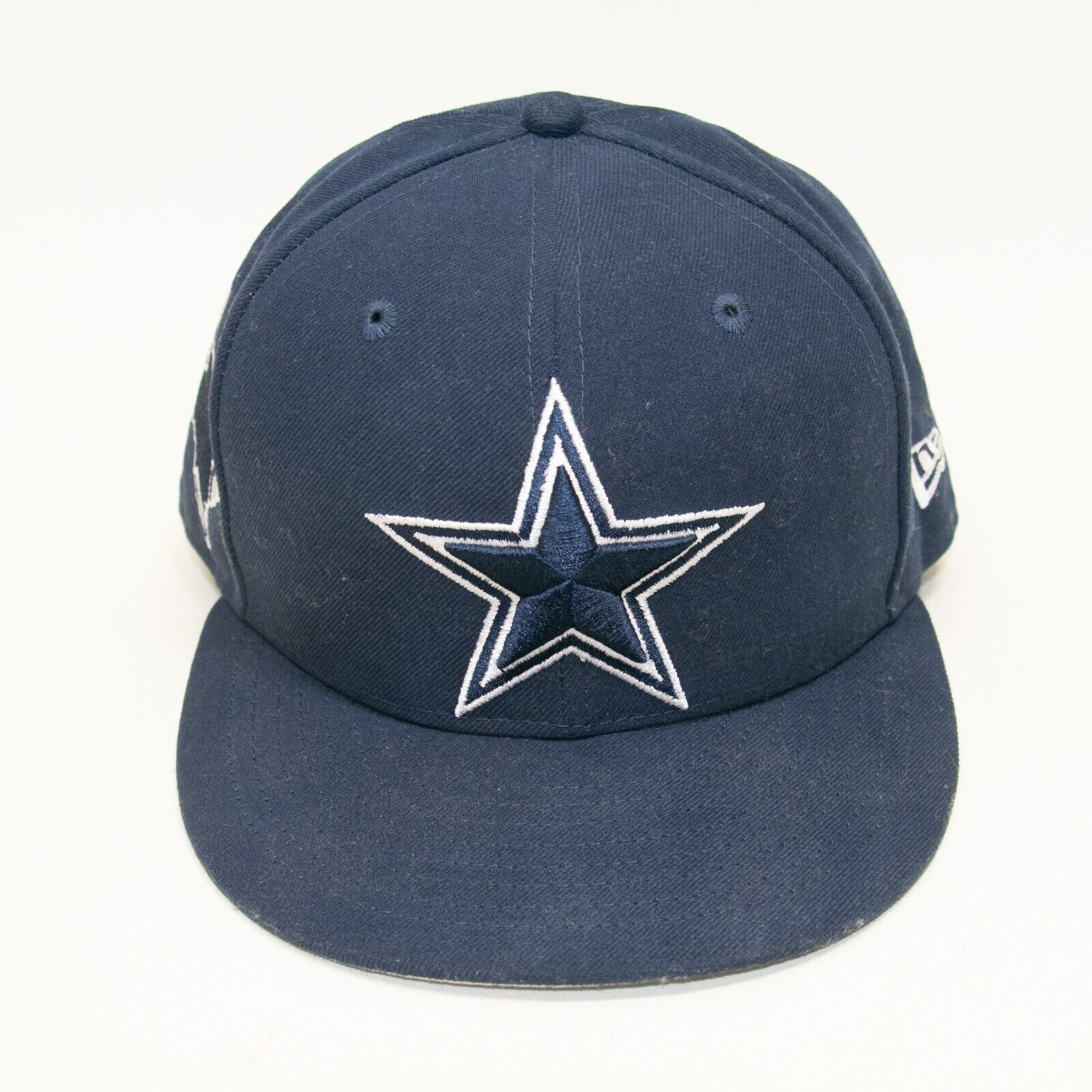 Primary image for New Era 59Fifty NFL Dallas Cowboys Navy Blue Fitted Baseball Hat Size 7.5 TEXAS