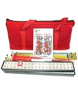 KT Mahjong 4 Pushers and Complete American Mahjong Set with Burgundy Bag... - $1,643.80 MXN