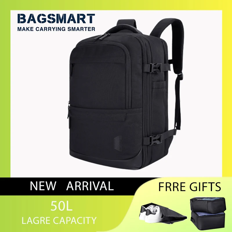 4Pcs 40L Travel Cabin Backpack BAGSMART 17.3&#39;&#39; Laptop Backpack Airline Carry On  - $311.74