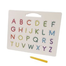 Alphabet A to Z Capital Letters Magnetic Beads Ball Drawing Board Pad wi... - £15.50 GBP