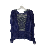 Sundance Delamere Blouse Size S Victorian Sheer With Cami Crochet Ruffle... - $975.21 MXN