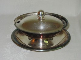 Reed &amp; Barton Silverplate EPNS 170 Vtg Sauce Gravy Boat Attached Underpl... - £23.60 GBP