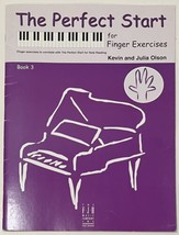 Perfect Start For Finger Exercises Book 3 Piano Sheet Music Kevin &amp; Juli... - £6.25 GBP