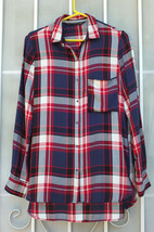 ZARA ~ Trafaluc Collection Sz S Plaid Shirt Snap Closures ~ SHIPS FREE - £17.62 GBP