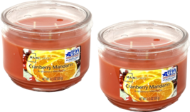 Mainstays 11.5oz Scented Candle 2-Pack (Cranberry Mandarin) - £18.32 GBP