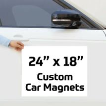 24&quot; x 18&quot; Custom Vehicle Magnets Magnetic Auto Truck Van Car Signs - £23.88 GBP