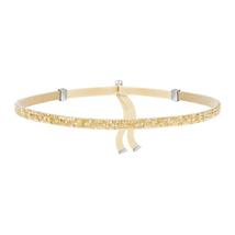 Made with Swarovski Crystal Choker Necklace - Gold - £21.57 GBP