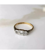 1.5Ct Princess Cut Lab-Created Diamond Wedding Ring in 14K Yellow Gold P... - $2,540.07 MXN