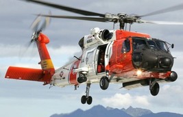 Framed 4&quot; X 6&quot; Print of a USCG Sikorsky MH-60 - &quot;Jayhawk&quot; Rescue Helicop... - £11.83 GBP