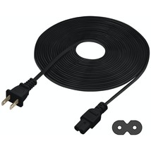 Extra Long 25-Foot Tv Power Cord Compatible With Select Samsung, Lg, Son... - £39.32 GBP