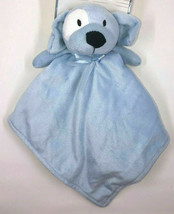 New Nuby Security Buddy Baby Blanket Blue Dog Puppy White Eye Patch - £27.39 GBP