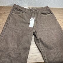 NWT Knockout Brown Denim Jeans Male Ego Men's Size 34x32 KG JD - $19.79