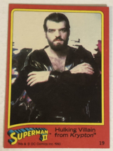 Superman II 2 Trading Card #19 Jack O’Halloran - £1.52 GBP