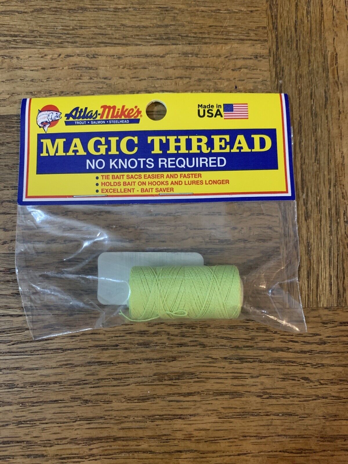 Atlas Mikes Magic Thread No Knots Required Green 100 Feet - $9.78