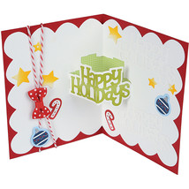 Sizzix Happy Holidays 3D Drop Ins Sentiment Thinlits Die - £22.88 GBP