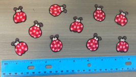 Ladybugs Iron on Fabric Appliques Pre-Cut - $3.99
