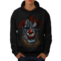 Wellcoda Creepy Horror Clown Scary Mens Hoodie, Mad Casual Hooded Sweatshirt - £25.81 GBP+