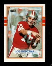 1989 Topps #12 Joe Montana Nm 49ERS Hof *X84961 - £6.89 GBP