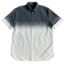 Neil Barrett Men’s Button Up Shirt Sz 16.5 / 42 Ombre Short Sleeve Made ... - $69.25