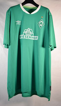 Umbro Mens Football Shirt Green SS Wiesenhof 2XL - £28.82 GBP