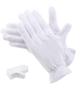 100 Percent Cotton Gloves for Dry Hands Eczema, Selizo 10 Pairs White Co... - £16.85 GBP