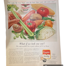 Campbells Soup Print Ad Seagrams 7 Crown May 11 1962 Frame Ready Color - £6.99 GBP