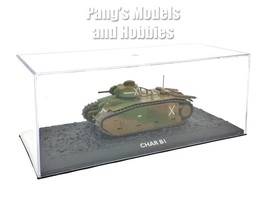 Char B1 Heavy Tank - French Army 1940 &amp; Display Case - 1/72 Scale Model - $34.64