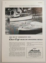 1947 Print Ad Anaconda Metals Chris-Craft Boats American Brass Waterbury,CT - £7.02 GBP