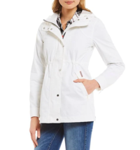 Hunter Womens Original Cotton Smock White Hood Raincoat Jacket Medium EV... - $1,696.68 MXN