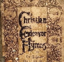 1894 Christian Endeavor Hymns Victorian Book Cover Craft Supply 8 x 5&quot; - $25.99