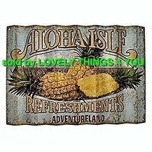 Disney Parks Wall Sign Art &quot;Aloha Isle&quot; Refreshments Wall Sign  26&quot;x18&quot; - £190.37 GBP