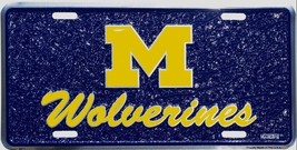 Michigan Wolverines Mosaic Collegiate Licensed Novelty License Plate - £7.06 GBP