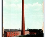 Amoskeag Mills Chimney Manchester New Hampshire NH UNP DB Postcard W13 - $3.91